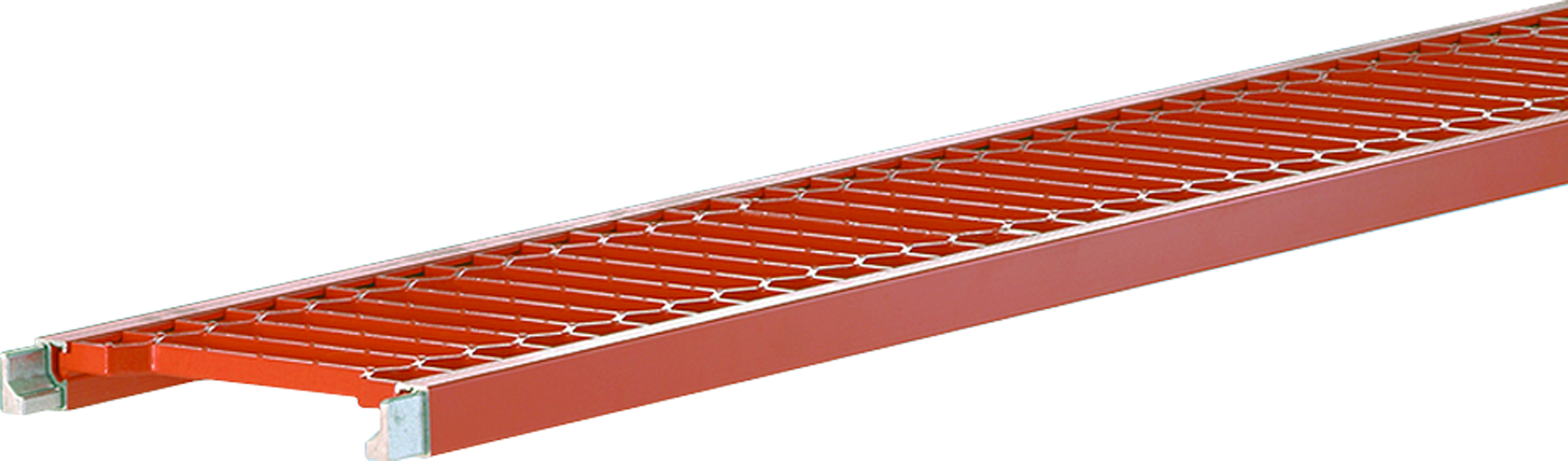 Heuel-Alu-Endlosrost Snap - 150 cm rot ohne Halter