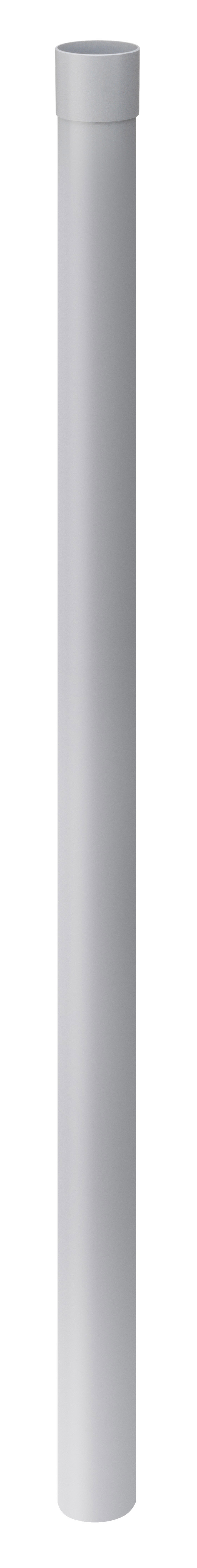 Inefa-Fallrohr NW 50 - 2 m grau 81115 incl. Muffe