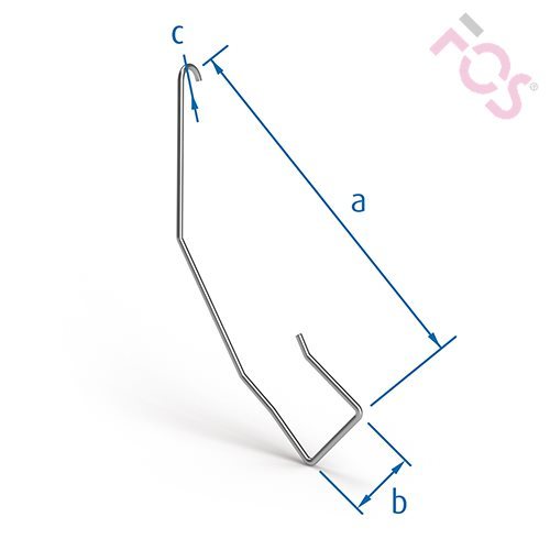 Edelstahl-Seitenfalzklammer - 435/102/2,5 rund 250 St.